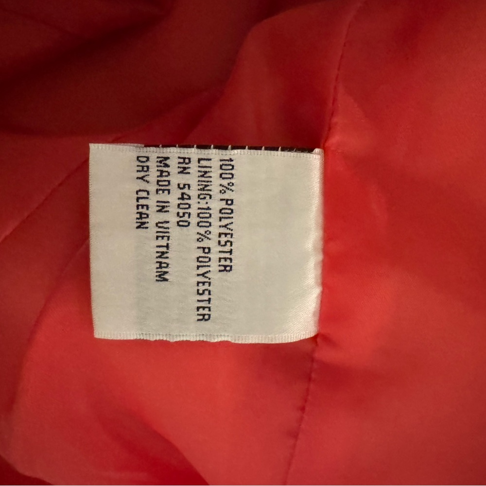 2 pc Le Suit Vibrant mango Blazer and skirt suit size 10 - Picture 6 of 6